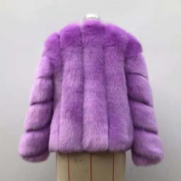 HJQJLJLS 2021 Winter New Fashion Women Short Faux Fox Fur Coat Female Long Sleeve Thick Warm Faux Fur Jacket Green Outerwear