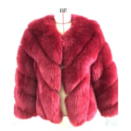 HJQJLJLS 2021 Winter New Fashion Women Short Faux Fox Fur Coat Female Long Sleeve Thick Warm Faux Fur Jacket Green Outerwear