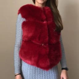 HJQJLJLS 2022 Autumn Winter Thick Warm Faux Fur Vest Women High Quality Fashion O-Neck Short Fur Coat Female Jacket Fuzzy Coat