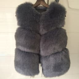 HJQJLJLS 2022 Autumn Winter Thick Warm Faux Fur Vest Women High Quality Fashion O-Neck Short Fur Coat Female Jacket Fuzzy Coat