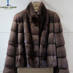 Faux Mink Fur Coats for Women,O-Neck Jackets,Covered Butto Overcoat,Female Clothes,Thicken Warm,Luxury,New,Winter,2026