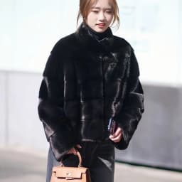 Faux Mink Fur Coats for Women,O-Neck Jackets,Covered Butto Overcoat,Female Clothes,Thicken Warm,Luxury,New,Winter,2026