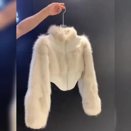 MEXZT Cropped Faux Fur Coat Women Fashion Elegant Patchwork Fluffy Jacket Winter Ladies Korean Long Sleeve Furry Outerwears New