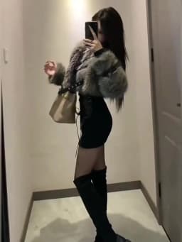 Fur Coat Women 2024 Autumn Winter Short Jacket Lace Up Patchwork Female Coats