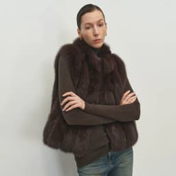 Faux Fox Fur Women Winter Warm Coat Sleeveless Short Cut Stand Collar Women Faux Fur Vest