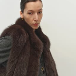 Faux Fox Fur Women Winter Warm Coat Sleeveless Short Cut Stand Collar Women Faux Fur Vest