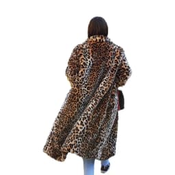 2026 New Women Leopard Print Faux Fur Coat Long Sleeve Fluffy Winter Warm Plush Overcoat