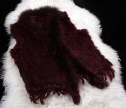 New Real ladies Genuine Knitted Rabbit Fur Vest With Raccoon Fur Trimming Waistcoat Winter Fur Jacket harppihop fur