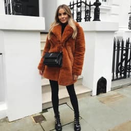 Women Winter Warm Fur Coat Fashion Turn Down Collar Flurry Fur Long Jacket New In Casual Outerwear Solid Color Lady Fur Jacket