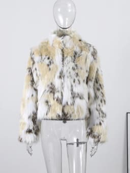 2026 Winter Animal Print Fluffy Faux Fur Coats For Women Chic Thick Warmth Stand Collar Jacket Street Lady Long Sleeve Outerwear