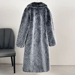 Faux Fur Coat Women Long Coats Thick Warm Turn Down Collar Y2k Streetwear Jacket Elegant Spring Outerwear Autumn Winter Jackets