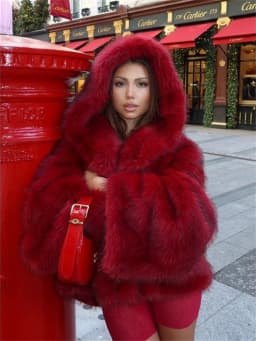 Tossy Fashion Fur Feather Outwear Hoodie jacket Loose Warm Winter 2025 Sexy Fluffy Streetwear Overcoat Women's Fur Feather New