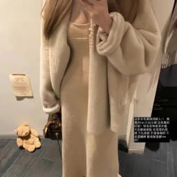 Faux Mink Fur Coat for Women, Covered Open Stitch , V-Neck Jacket,Thick Warm Female Clothes,Autumn and Winter, New, 2024