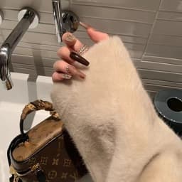 Faux Mink Fur Coat for Women, Covered Open Stitch , V-Neck Jacket,Thick Warm Female Clothes,Autumn and Winter, New, 2024