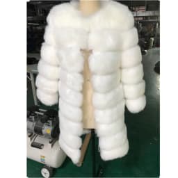 HJQJLJLS 2021Winter New Women Long Faux Fur Coat Fluffy Jacket White Black Fake Fur Coats Overcoat Female Thick Warm Outerwear