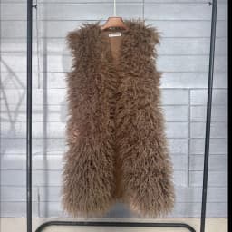 Mongolia Sheep Fur Women Long Vest Colorful Warm Faux Fur High Street Plush Coats Female Jacket Autumn Winter Furry Outerwear