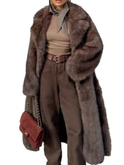 2025 New Vintage Luxury Long Faux Fox Fur Coat Women Winter Warm Fluffy Fur Jacket Female Street Furry Outerwear Overcoat