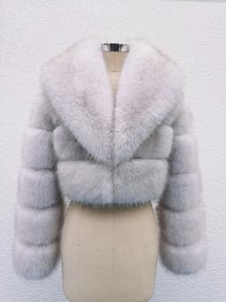 ZADORIN Luxury Big Collar Spliced Cropped Faux Fur Coat Woman Clothing Thicken Furry Faux Fur Jacket Winter Fur Coats Top Mujer
