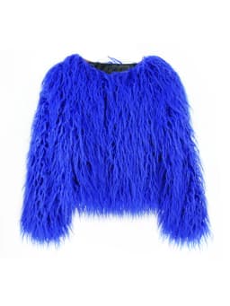 ZADORIN Mongolian fur Furry Faux Fur Coat Woman Fur Coats Autumn Winter Pink White Shaggy Faux Fur Jacket Tops Festival Clothing