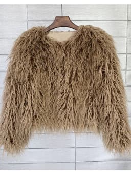ZADORIN Mongolian fur Furry Faux Fur Coat Woman Fur Coats Autumn Winter Pink White Shaggy Faux Fur Jacket Tops Festival Clothing