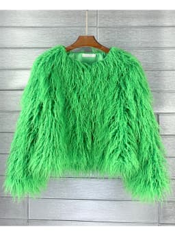 ZADORIN Mongolian fur Furry Faux Fur Coat Woman Fur Coats Autumn Winter Pink White Shaggy Faux Fur Jacket Tops Festival Clothing