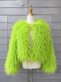 ZADORIN Mongolian fur Furry Faux Fur Coat Woman Fur Coats Autumn Winter Pink White Shaggy Faux Fur Jacket Tops Festival Clothing