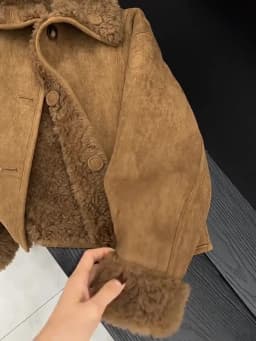 Women Faux Fur Jacket Coffee Colored Small Fragrant Style Lamb Wool Jacket Retro Casual 2025 Winter New Warm Coat Top Female