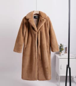 Luxury Faux Rabbit Fur Coats Fluffy Women's Two Tone Furry Long Overcoat Ladies Jacket Plus Size 5XL Thick Warm Loose Plush Coat