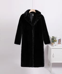 Luxury Faux Rabbit Fur Coats Fluffy Women's Two Tone Furry Long Overcoat Ladies Jacket Plus Size 5XL Thick Warm Loose Plush Coat