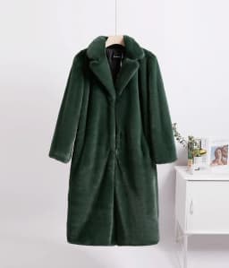 Luxury Faux Rabbit Fur Coats Fluffy Women's Two Tone Furry Long Overcoat Ladies Jacket Plus Size 5XL Thick Warm Loose Plush Coat
