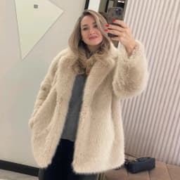 New Winter Faux Fur Coat Street Fashion Soft Smooth Fox Fur Jacket With Waist Belt Warm Thick Brand Luxury Plush Overcoat