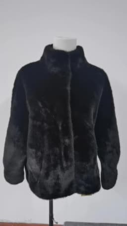 2024 Winter Faux Mink Fur Coat Women Short Stand Collar Warm Thick Eco Friendly Fur Jacket Plus Size Outerwear Trendy
