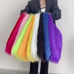 00s Cool Y2k Street Girls Hot Fluffy Furry Shoulder Bag Women Luxury Brand Fashion Faux Fur Hobos Big Tote Bag Harajuku Handbags