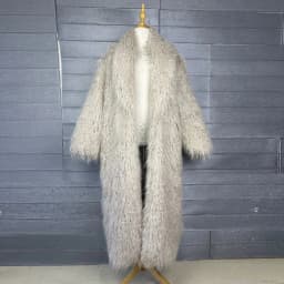 Faux Fur Jacket Women Long Coat Thick Fluffy Winter Warm Shaggy Overcoat Open Stitch Outerwear Turn Down Collar High Street