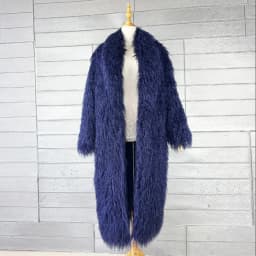 Faux Fur Jacket Women Long Coat Thick Fluffy Winter Warm Shaggy Overcoat Open Stitch Outerwear Turn Down Collar High Street