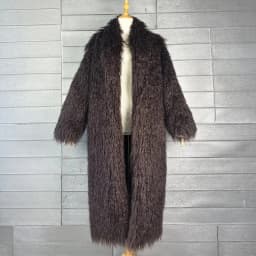 Faux Fur Jacket Women Long Coat Thick Fluffy Winter Warm Shaggy Overcoat Open Stitch Outerwear Turn Down Collar High Street