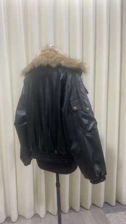 Nerazzurri Autumn Winter Loose Casual Quilted Warm Pu Leather Jacket Women with Detachable Faux Fur Collar Luxury Unisex Clothes
