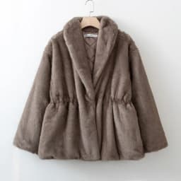 BJTZ Women’s Thickened Padded Faux Fur Coat Winter Warm Fake Fur Jacket Elegant Luxury Outerwear