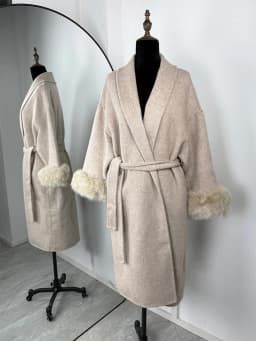 Trendix Fox Fur Woolen Women's Autumn Coat Fashion Patchwork Double-Sided Wool Overcoat 2025 New Elegant Office Commuter Jacket
