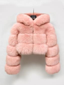 Women Hooded Faux Fur Coats Solid Short Jackets Mini Lenth Long Sleeves Open Stitch Straight Y2k Casual 2026 Autumn Winter
