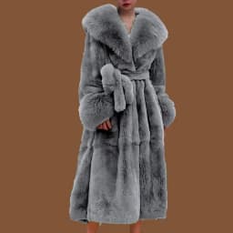 Winter Women Long Faux Fur Coat Thick Warm Mink Fur Jacket Feather Coats Oversized Outerwear Fur Collar Luxury Women's Clothing