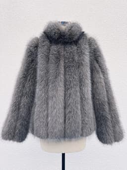 ZADORIN New Luxury Patchwork Striped Stand Collar Faux Fur Coat Woman Clothing Winter Furry Jacket Fur Faux Coats Warm Fur Top