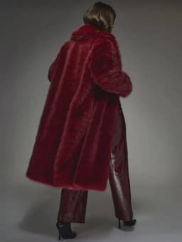 Temperament High-Quality Fur Coat for Women Winter Thickened Plush Fur Collar Imitating Fox Fur Loose Long Jacket Style