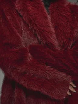 Temperament High-Quality Fur Coat for Women Winter Thickened Plush Fur Collar Imitating Fox Fur Loose Long Jacket Style