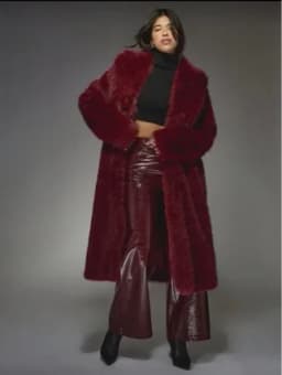 Temperament High-Quality Fur Coat for Women Winter Thickened Plush Fur Collar Imitating Fox Fur Loose Long Jacket Style