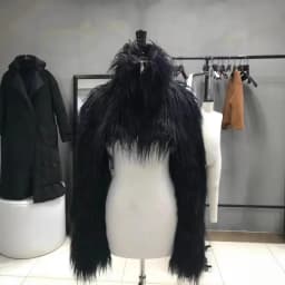 Autumn Winter Thick Warm Hairy Cropped Faux Fur Coat Women Clothing Ultra Short Version Zippers White Black Fluffy Jacket 2025