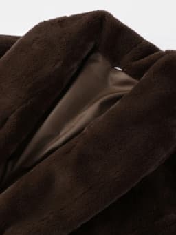 Vintage Brown Women's Faux Fur Coat Loose Full Sleeve Thicken Female Street Outerwear 2026 Autumn Winter Fashion Lady Jacket