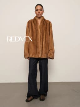 IG 2026 Women's High Collar Batwing Faux Mink Fur Jacket Loose Short Warm Winter Trendy Street Fashion Outerwear