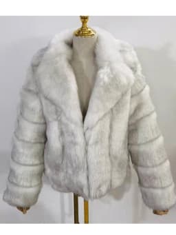 ZADORIN New Winter Mink Fur Coat Women Luxury FAUX Fox Fur Coat Thick Warm Lapel Long Sleeve Black White Fluffy Fur Jacket
