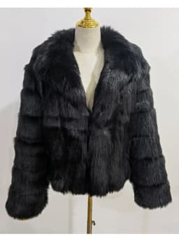 ZADORIN New Winter Mink Fur Coat Women Luxury FAUX Fox Fur Coat Thick Warm Lapel Long Sleeve Black White Fluffy Fur Jacket